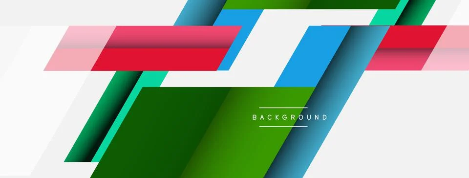 Background. Geometric diagonal square shapes and lines abstract composition Stock Illustration