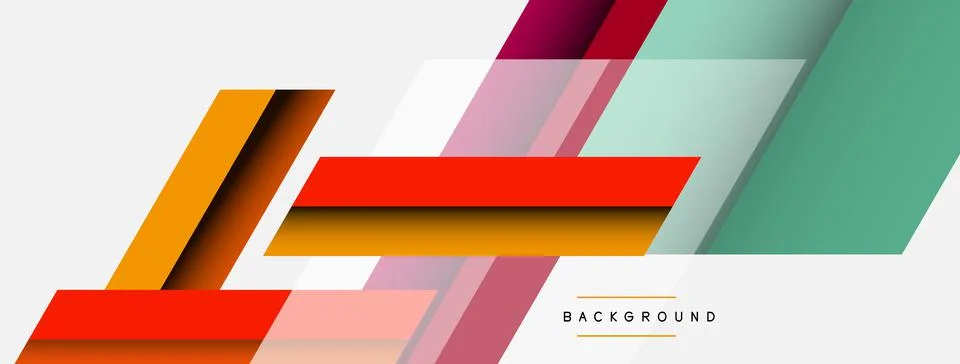 Background. Geometric diagonal square shapes and lines abstract composition Stockillustratie