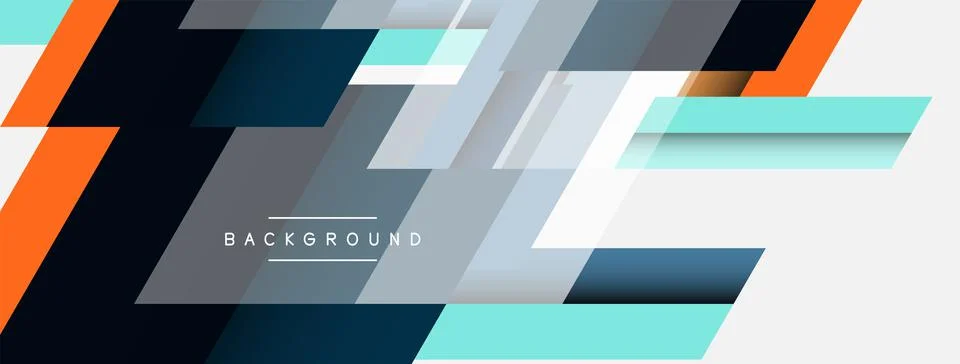 Background. Geometric diagonal square shapes and lines abstract composition イラスト素材