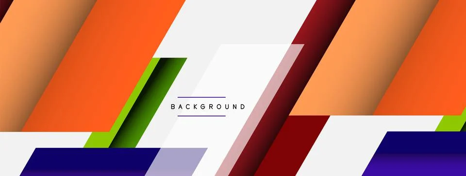 Background. Geometric diagonal square shapes and lines abstract composition Stockillustratie
