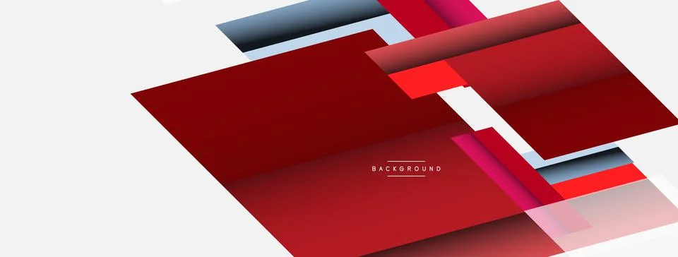 Background. Geometric diagonal square shapes and lines abstract composition Stock Illustration