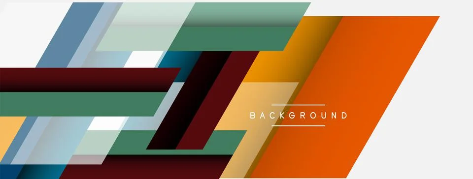 Background. Geometric diagonal square shapes and lines abstract composition Stockillustratie