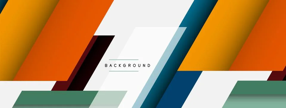 Background. Geometric diagonal square shapes and lines abstract composition Stockillustratie