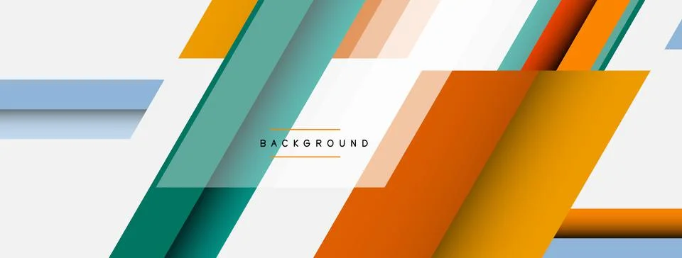 Background. Geometric diagonal square shapes and lines abstract composition Illustrazione stock