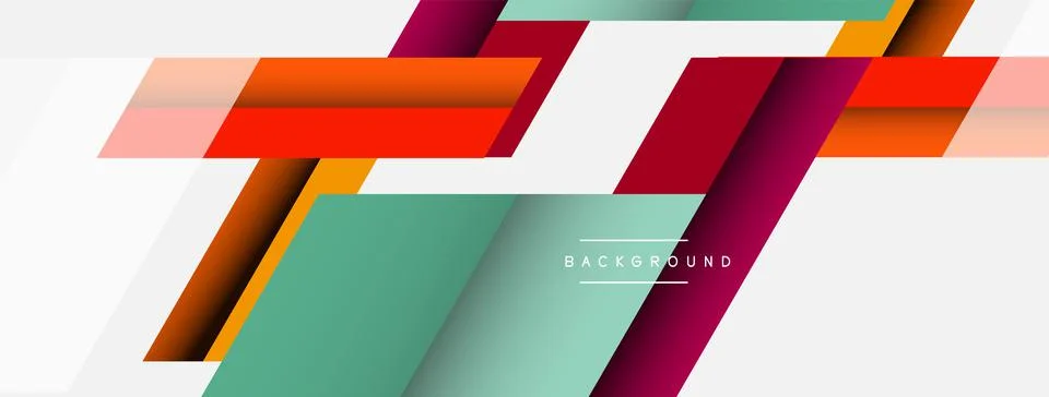 Background. Geometric diagonal square shapes and lines abstract composition 스톡 일러스트