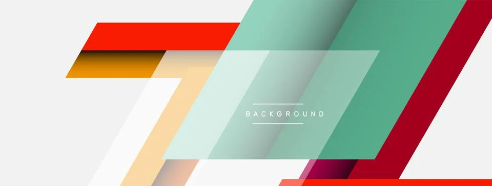 Background. Geometric diagonal square shapes and lines abstract composition Stock Illustration