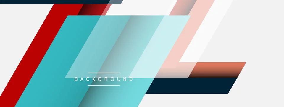 Background. Geometric diagonal square shapes and lines abstract composition Stockillustratie