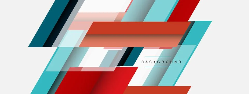 Background. Geometric diagonal square shapes and lines abstract composition Stock Illustration