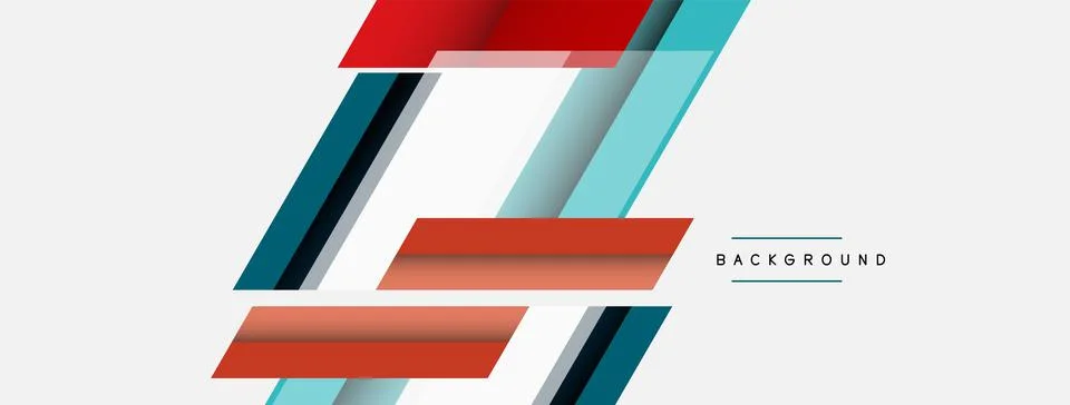 Background. Geometric diagonal square shapes and lines abstract composition 库存插图