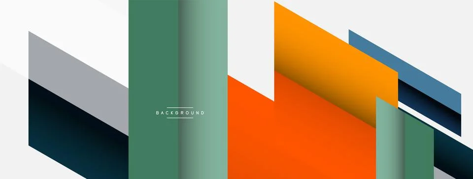 Background. Geometric diagonal square shapes and lines abstract composition Stock Illustration