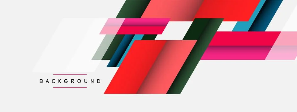 Background. Geometric diagonal square shapes and lines abstract composition Illustrazione stock