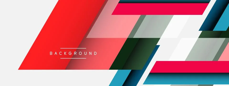 Background. Geometric diagonal square shapes and lines abstract composition Stockillustratie