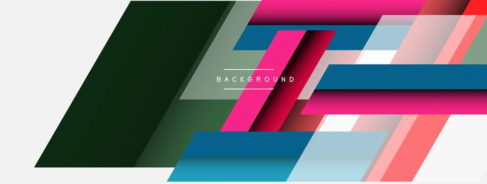 Background. Geometric diagonal square shapes and lines abstract composition イラスト素材