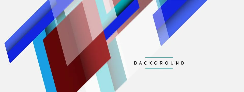 Background. Geometric diagonal square shapes and lines abstract composition Stockillustratie