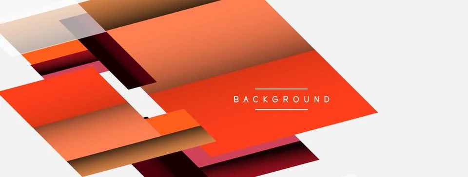 Background. Geometric diagonal square shapes and lines abstract composition 库存插图