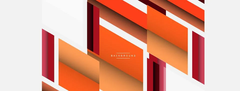Background. Geometric diagonal square shapes and lines abstract composition Stock Illustration