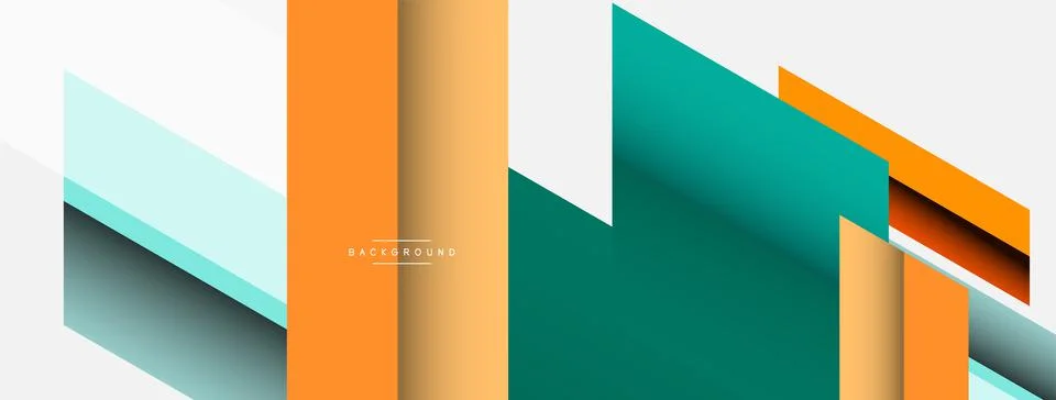 Background. Geometric diagonal square shapes and lines abstract composition Stock Illustration