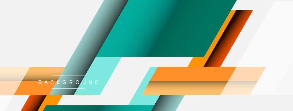 Background. Geometric diagonal square shapes and lines abstract composition 库存插图