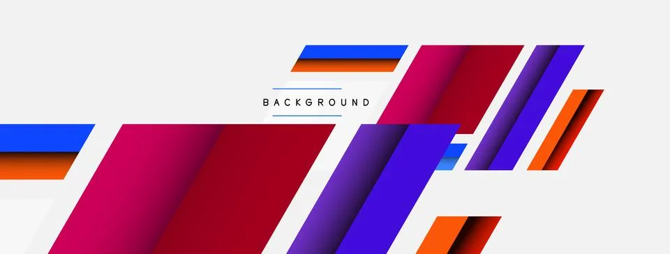 Background. Geometric diagonal square shapes and lines abstract composition 库存插图