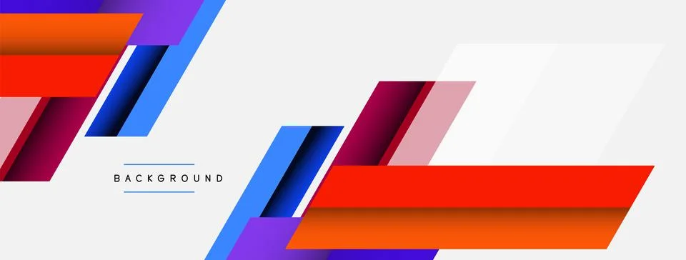 Background. Geometric diagonal square shapes and lines abstract composition イラスト素材