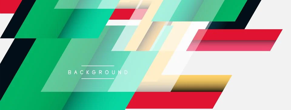 Background. Geometric diagonal square shapes and lines abstract composition Stockillustratie