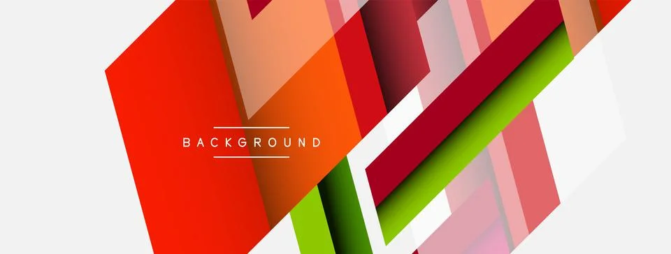 Background. Geometric diagonal square shapes and lines abstract composition Stockillustratie