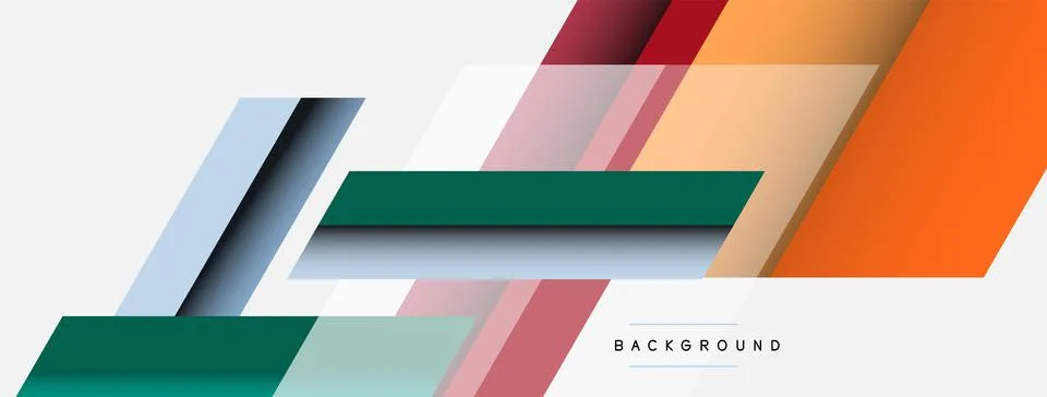 Background. Geometric diagonal square shapes and lines abstract composition Stock Illustration