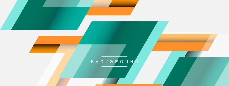 Background. Geometric diagonal square shapes and lines abstract composition Stockillustratie
