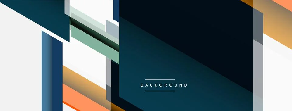 Background. Geometric diagonal square shapes and lines abstract composition Stockillustratie