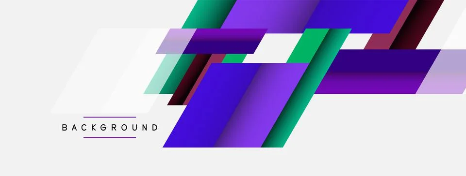 Background. Geometric diagonal square shapes and lines abstract composition Stockillustratie