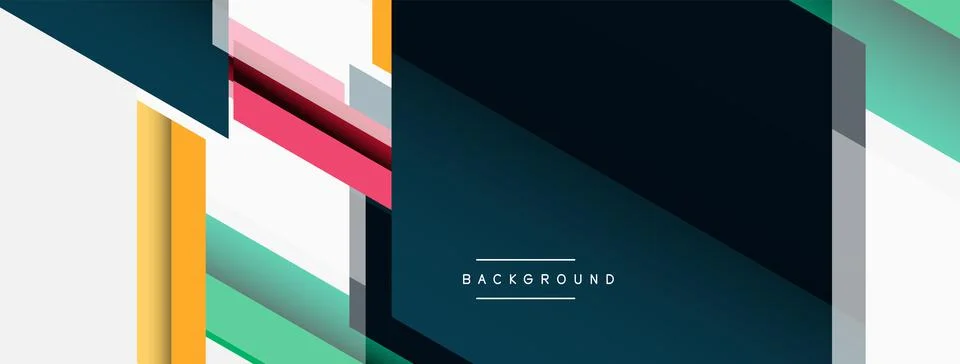 Background. Geometric diagonal square shapes and lines abstract composition 库存插图