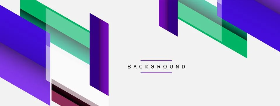 Background. Geometric diagonal square shapes and lines abstract composition Stockillustratie