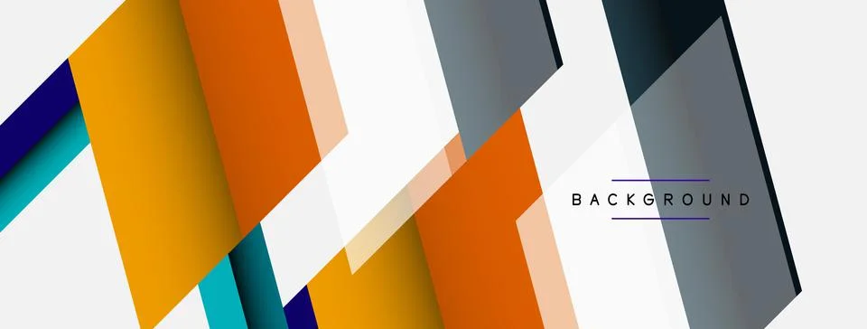 Background. Geometric diagonal square shapes and lines abstract composition Stockillustratie
