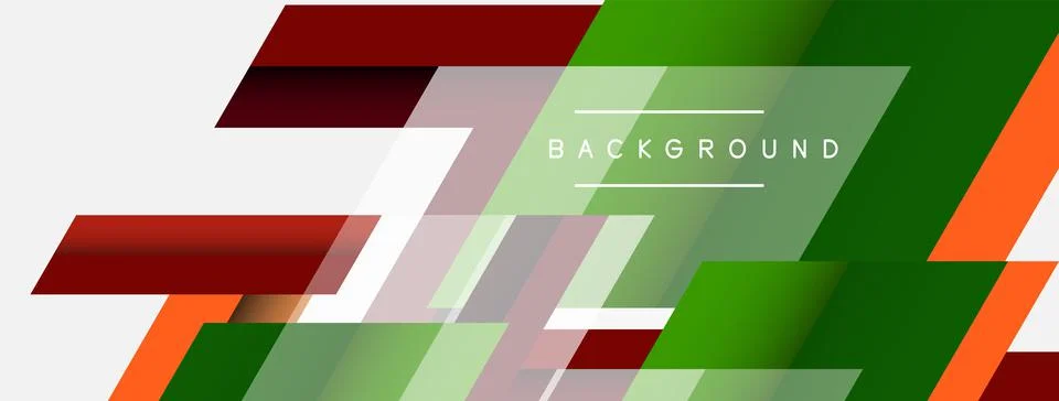 Background. Geometric diagonal square shapes and lines abstract composition 库存插图