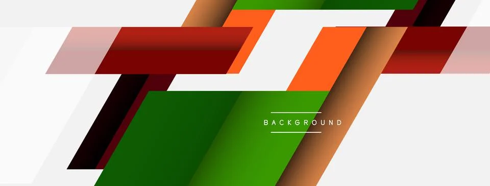 Background. Geometric diagonal square shapes and lines abstract composition Stockillustratie