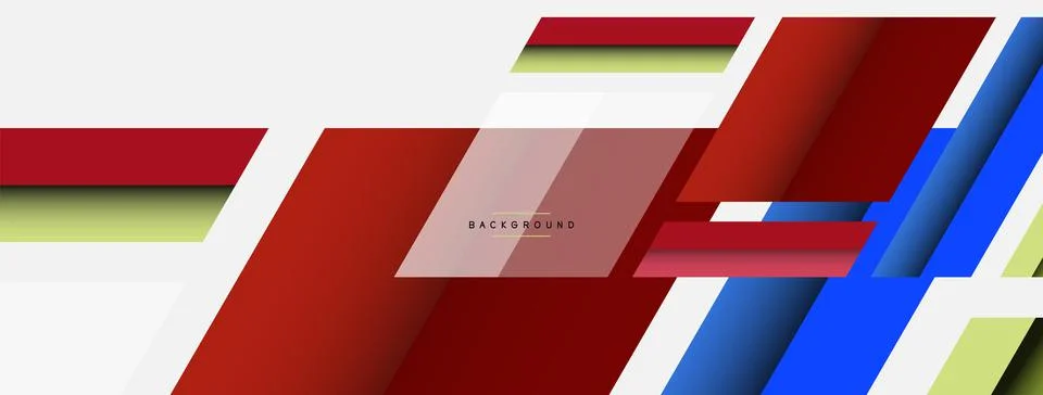 Background. Geometric diagonal square shapes and lines abstract composition Stock Illustration