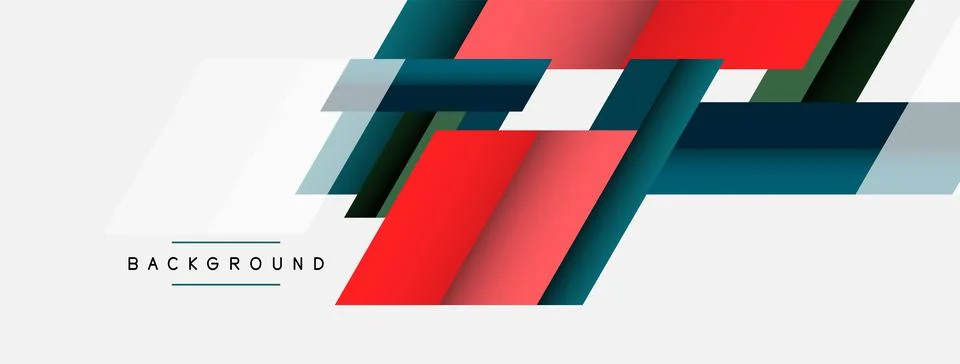 Background. Geometric diagonal square shapes and lines abstract composition Stockillustratie