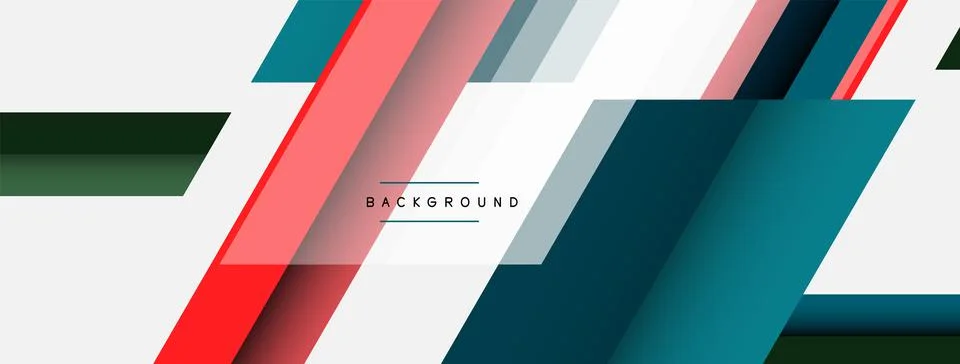 Background. Geometric diagonal square shapes and lines abstract composition Stock Illustration