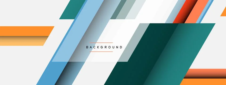 Background. Geometric diagonal square shapes and lines abstract composition Stockillustratie