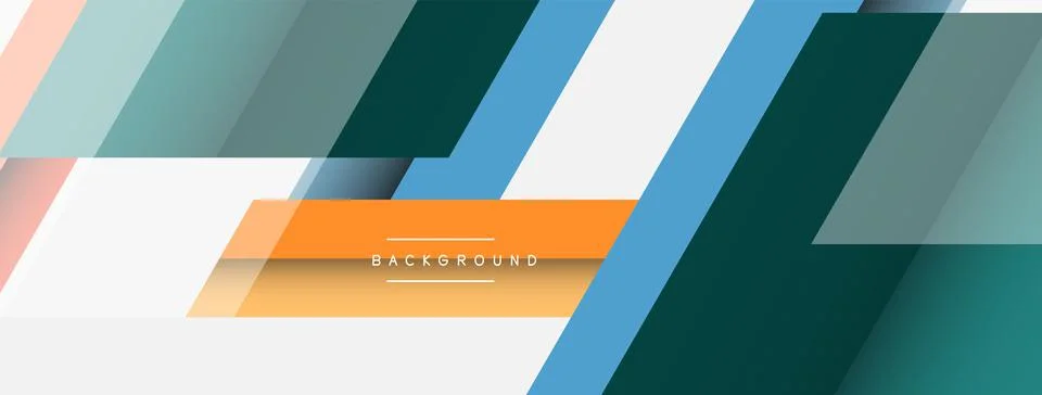Background. Geometric diagonal square shapes and lines abstract composition Illustrazione stock