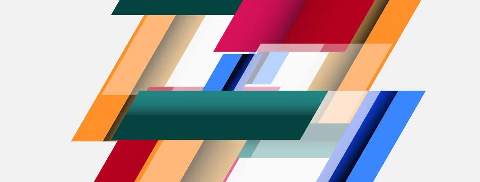 Background. Geometric diagonal square shapes and lines abstract composition Stockillustratie