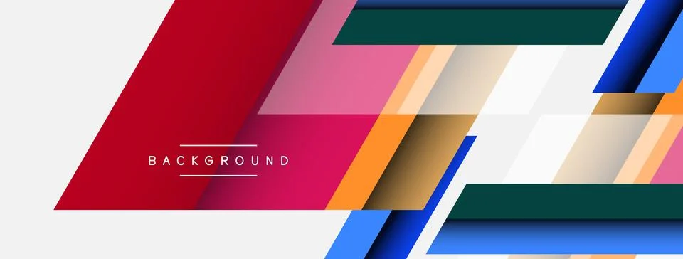 Background. Geometric diagonal square shapes and lines abstract composition Stock Illustration