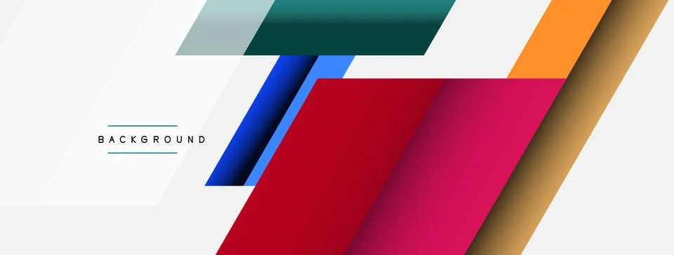 Background. Geometric diagonal square shapes and lines abstract composition イラスト素材