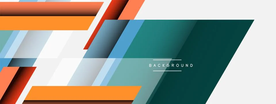 Background. Geometric diagonal square shapes and lines abstract composition Stockillustratie