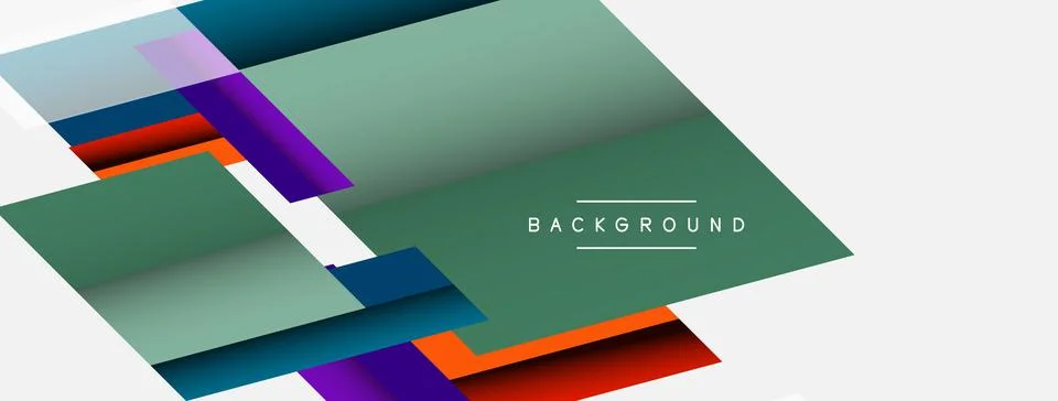 Background. Geometric diagonal square shapes and lines abstract composition Stock Illustration