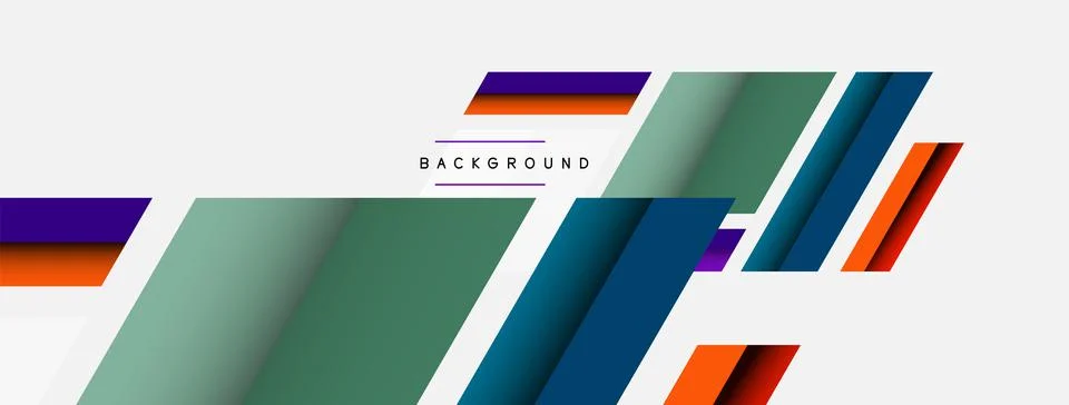 Background. Geometric diagonal square shapes and lines abstract composition Stock Illustration
