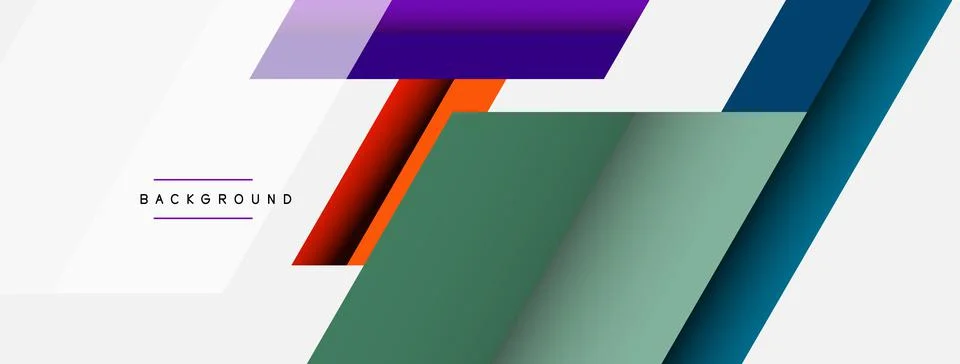 Background. Geometric diagonal square shapes and lines abstract composition Stockillustratie