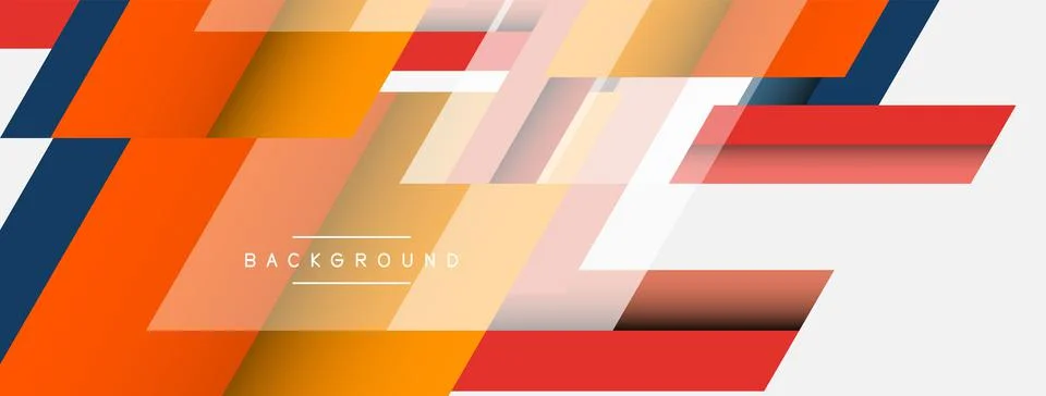 Background. Geometric diagonal square shapes and lines abstract composition Stock Illustration