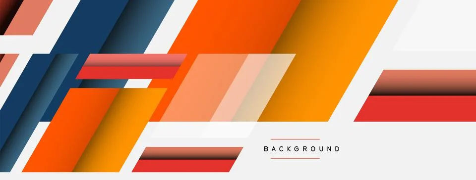 Background. Geometric diagonal square shapes and lines abstract composition イラスト素材