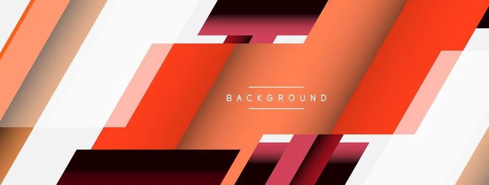 Background. Geometric diagonal square shapes and lines abstract composition Stock Illustration
